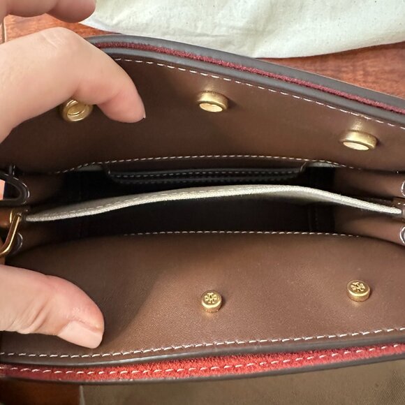 EUC Tory Burch Petite Lee Radziwill Double Bag - Picture 7 of 8